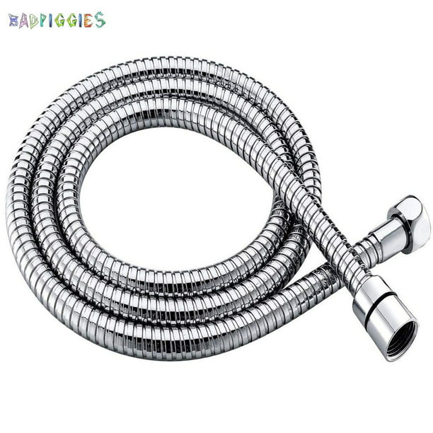 Bathroom SHOWER head and 1.5m or 2.0m flexible hose pipe chrome set bath bracket